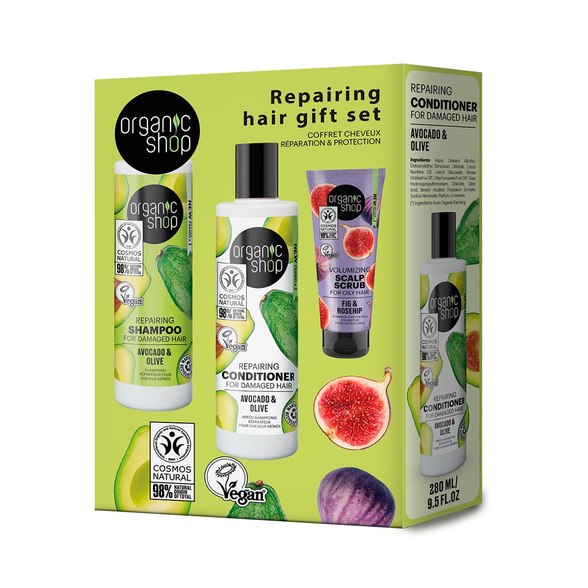 Organic Shop Repairing Hair Gift Set 3 Pieces