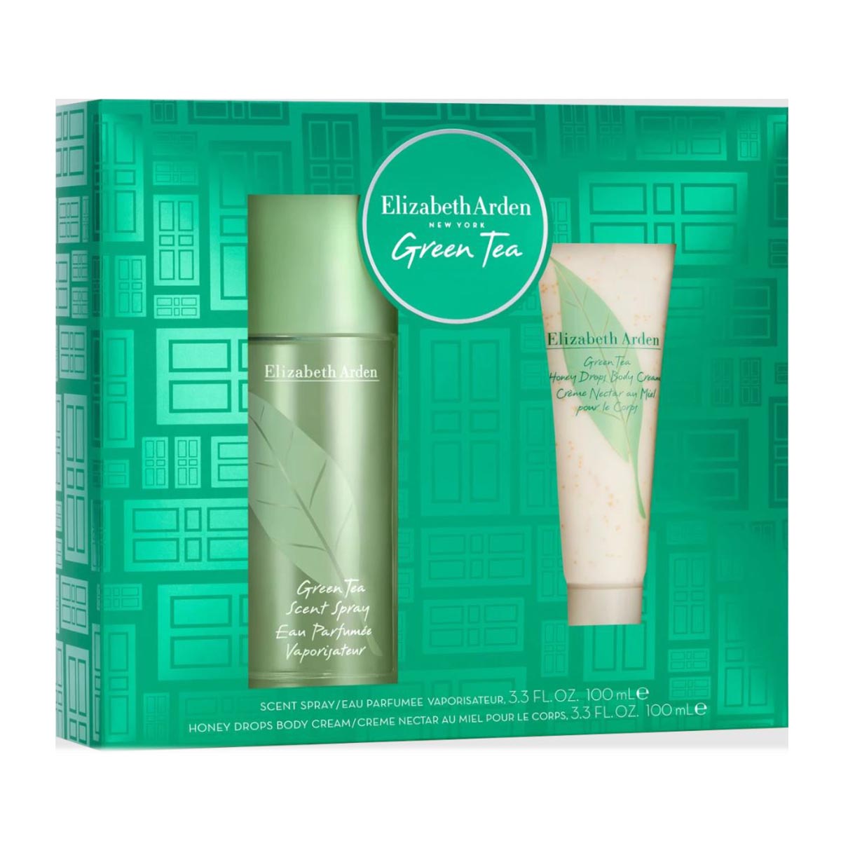 Eau de parfum Thé Vert Elizabeth Arden 100 ml, Spray Crème Corporelle Honey Drops 100 ml