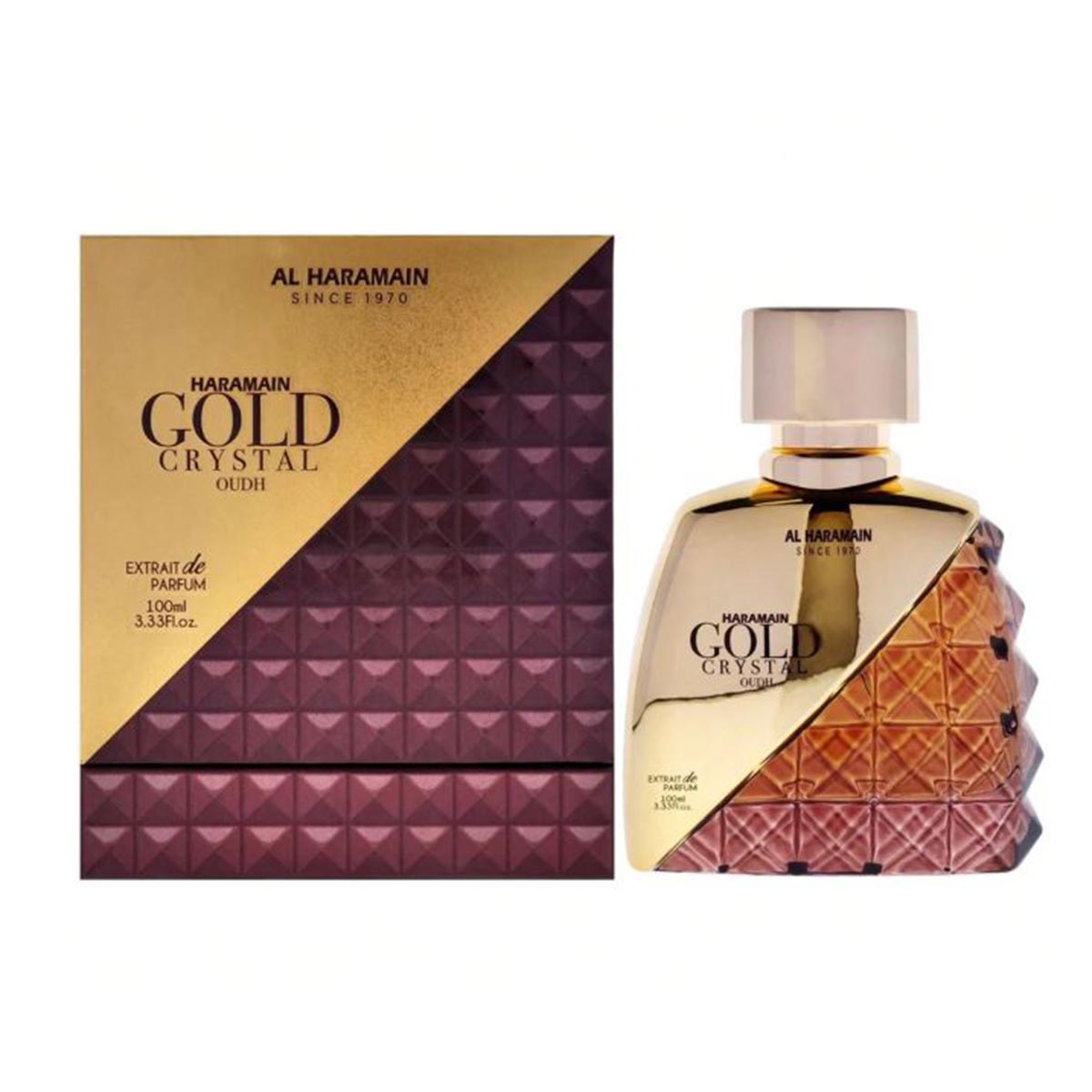 Al Haramain Gold Crystal Oudh Perfume Extract 100ml