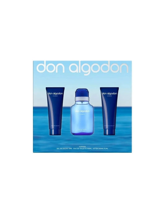Don Algodón para Hombre Eau de Toilette Vaporisateur 100 ml Coffret 3 Pièces