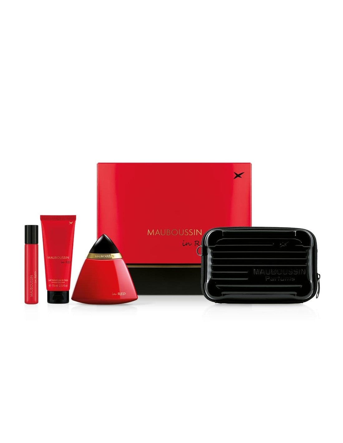 Mauboussin In Red Eau De Parfum Spray 100ml Set 4 Pieces