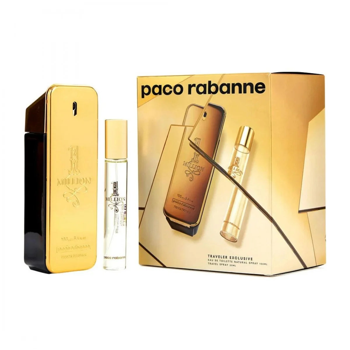 Paco Rabanne One Million Edt Sp 100ml Ts 20ml Travel Set