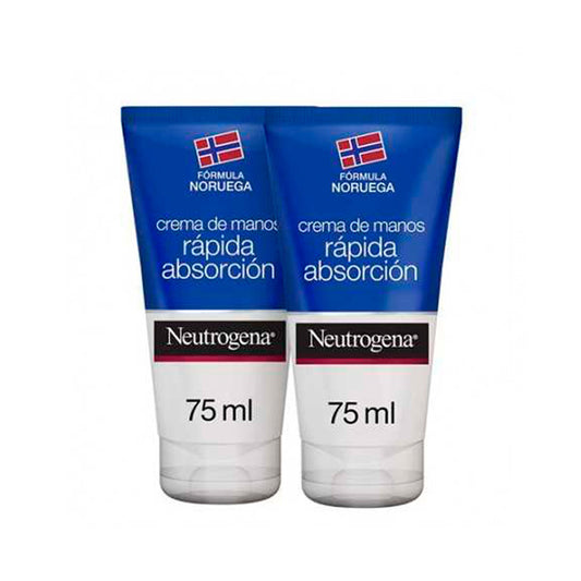 Neutrogena Double Hand Cream Fast Absorption 2x75ml
