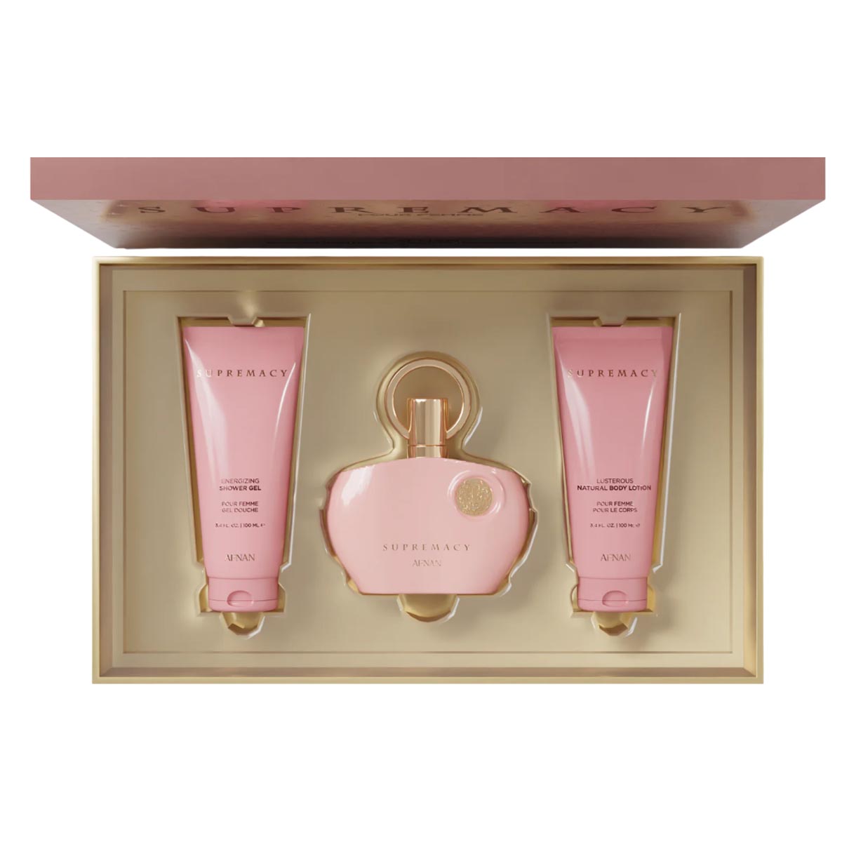 Afnan Supremacy Eau De Parfum Pour Femme 100ml Gel De Bao 100ml Locion Corporal Perfumada 100ml