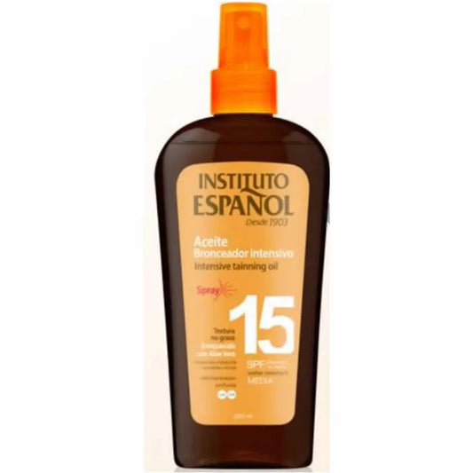 Huile de bronzage intensive Instituto Espaol SPF15 en spray 250 ml
