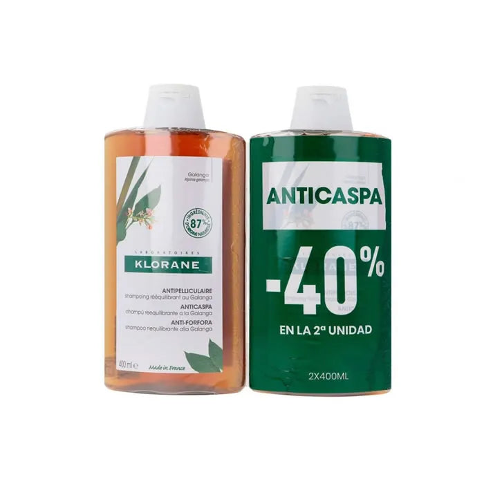 Klorane Twin-Pack Galanga Shampoo 2x400ml