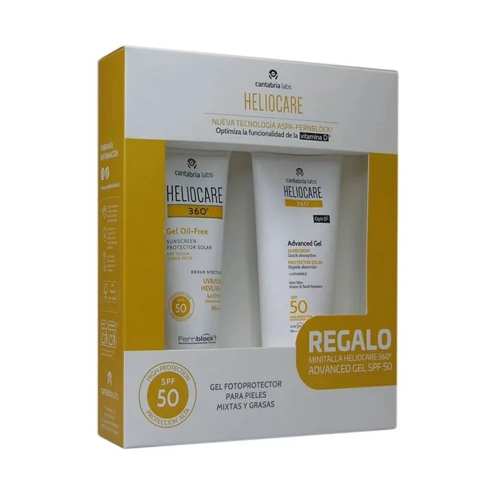 Heliocare 360 ??Gel Oil Free Dry Touch Face Spf50 50ml Set 2 Pieces
