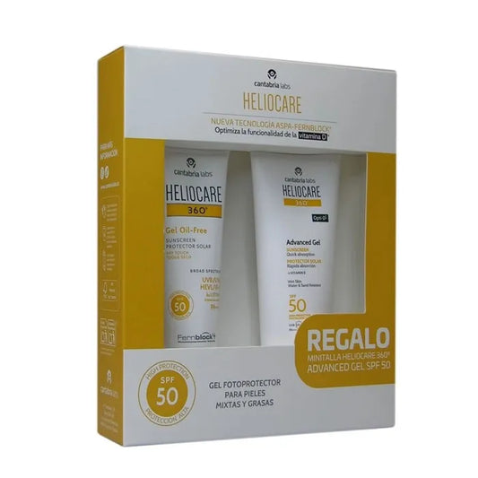 Heliocare 360 ? Gel visage sans huile, effet sec, SPF 50, lot de 2, 50 ml