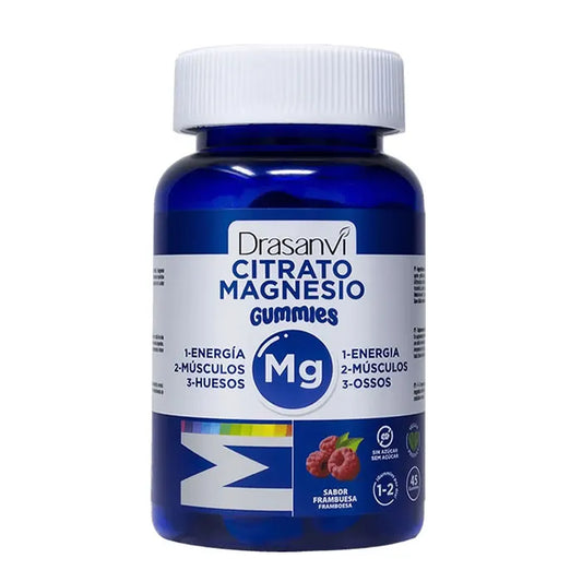 Drasanvi Magnesium Citrate 45 Gummies Raspberry Flavor