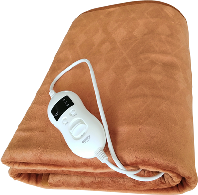 Camry Electirc Heizdecke mit Timer CR 7435, Heizstufe Anzahl 8, Anzahl Personen 1, waschbar, Fernbedienung, superweiche Wolle/Polyester, 60 W (CR 7435)