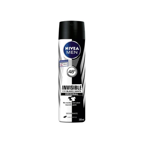 Nivea Men Black y White Desodorante Original 150ml Spray