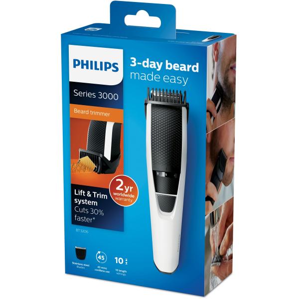 Philips 3000 series Rifinitore per barba con impostazioni di precisione da 1mm