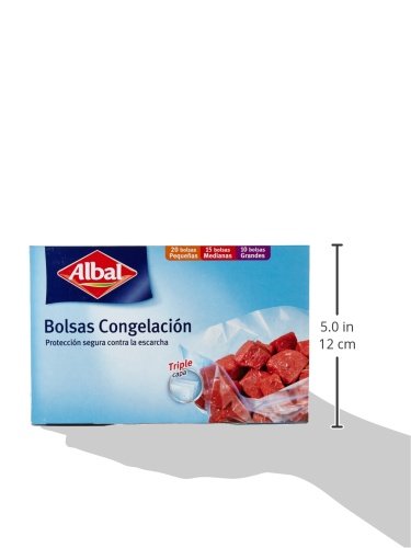 Albal Bolsas Congelacion 3 Tamaos Triple Capa 45 U
