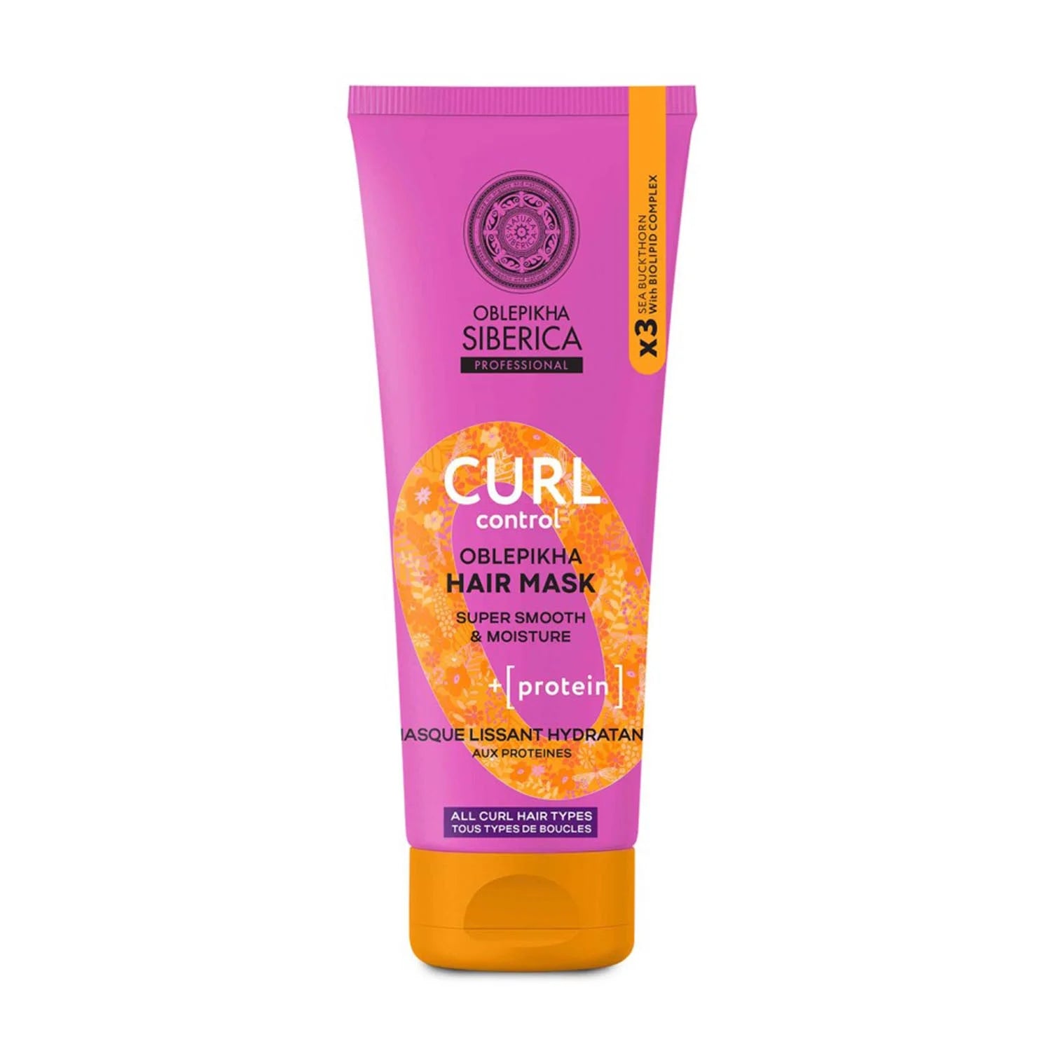 Natura Siberica Oblepikha Curl Protein Mascarilla Capilar 200ml