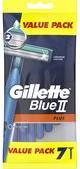 Gillette Einwegrasierer Blue II Plus, 7er Pack 2 langlebige Klingen mit Chrombeschichtung, - 1 Stck (7702018531950)