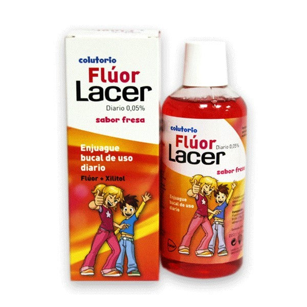 Lacer Fluoride 0,05 Strawberry Mouthwash 500ml
