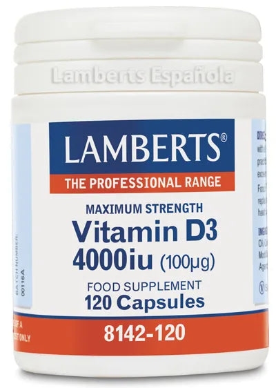 Lamberts Vitamin D 4000 Iu 100g 120 Tabs