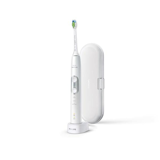 Philips Sonicare HX6877/28 spazzolino elettrico Adulto Spazzolino elettrico sonico Argento, Bianco