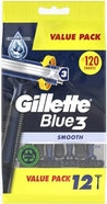 Gillette Einegrasierer Blue 3 Smooth 12 Pièces (7702018541775)