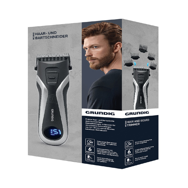 Grundig MC 8840 Nero, Argento Ricaricabile