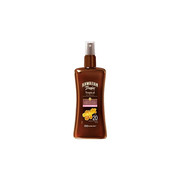 Hawaiian Tropic Protective Dry Spray Oil Spf20 Medium 200ml