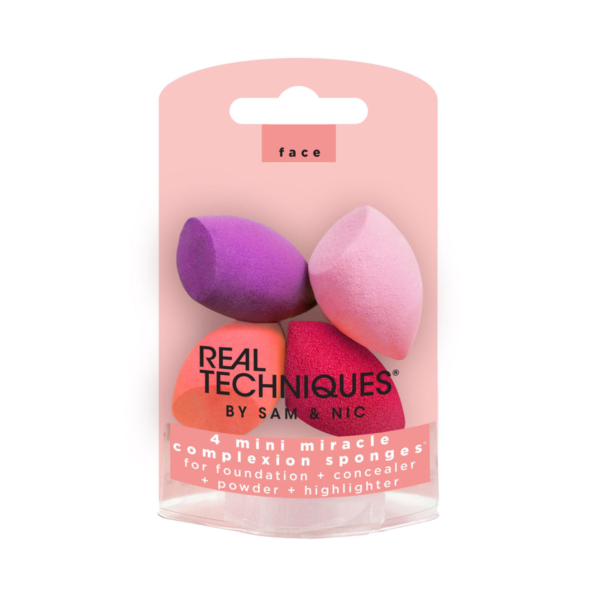 Real Techniques Miracle Complexion Mini Sponges Set 4 Pieces