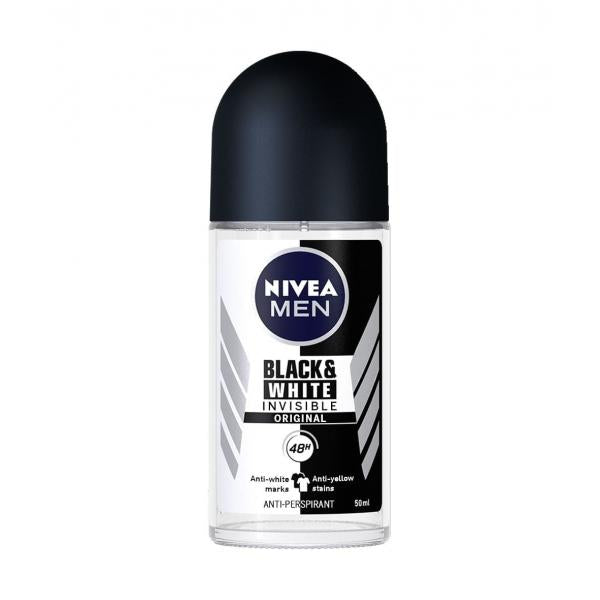 Nivea Men Black And White Ivisible Original Deodorant Roll-On 50ml 