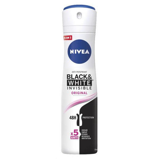 Nivea Black y White Desodorante Original 150ml Spray