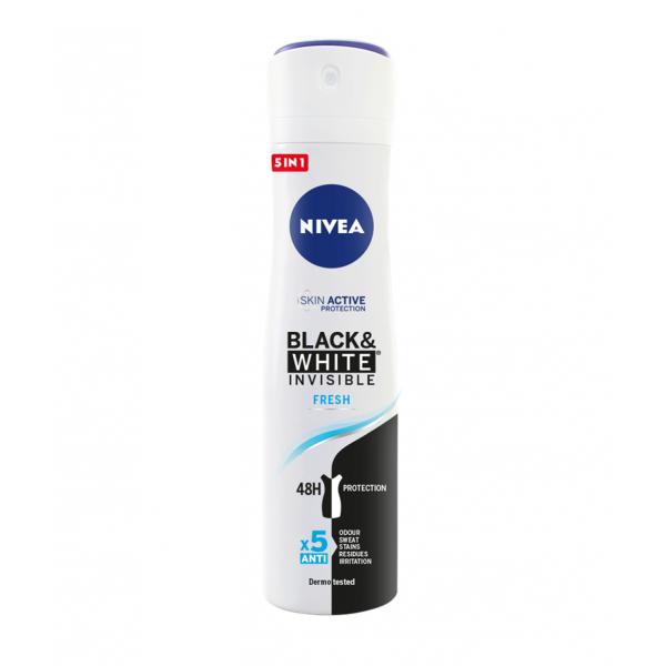 Nivea Invisible White And Black Fresh Spray 200ml