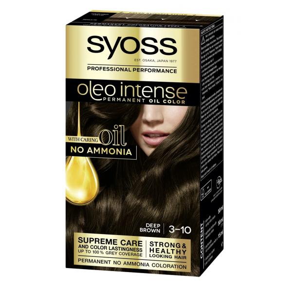 Syoss Oleo Intense Permanent Hair Color 3-10 Brown