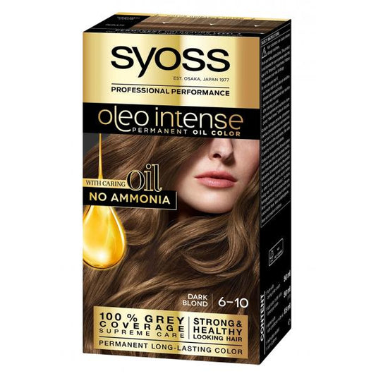 Syoss Oleo Intense Permanent Hair Color 6-10 Dark Blonde