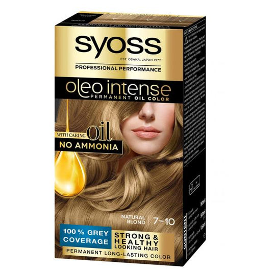 Syoss Oleo Intense Permanent Hair Color 7-10 Natural Blonde