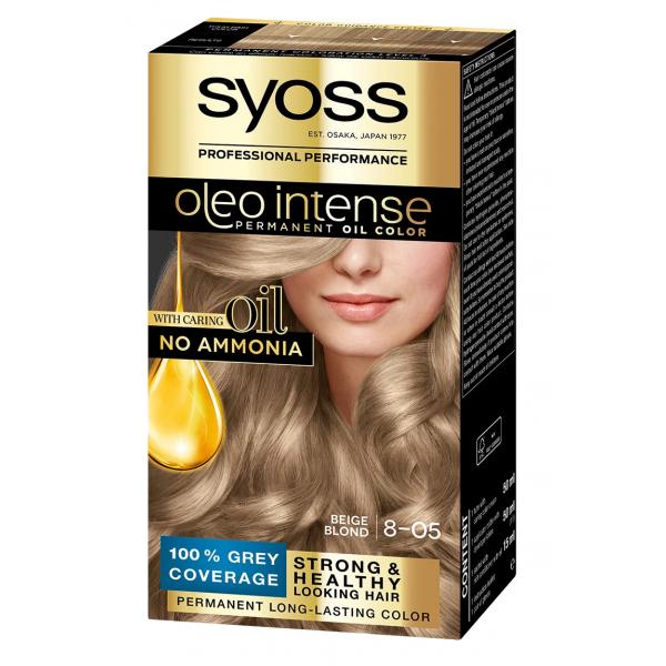 Syoss Oleo Intense Permanent Hair Color 8-05 Beige Blonde