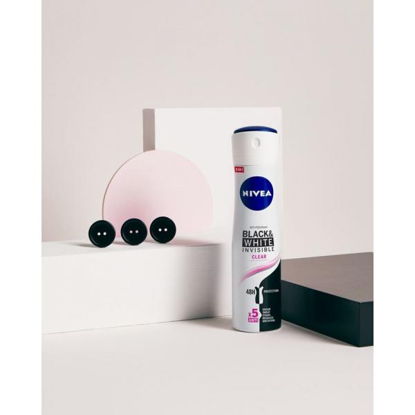 Nivea Invisible For Black And White Clear Spray 200ml