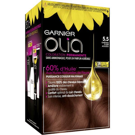 Garnier Olia Permanent Coloring 5,5 Mahogany