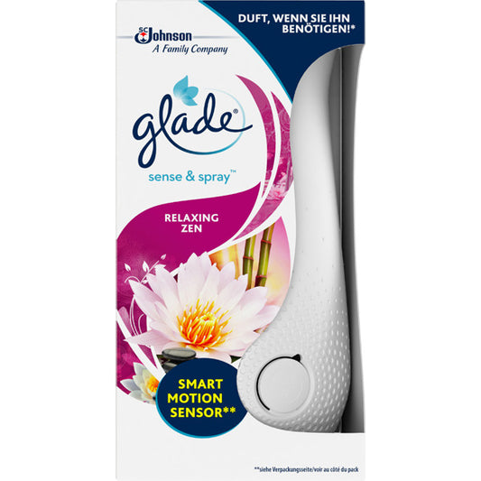 Glade Sense y Spray Ambientador Aparato Relax Zen 18ml