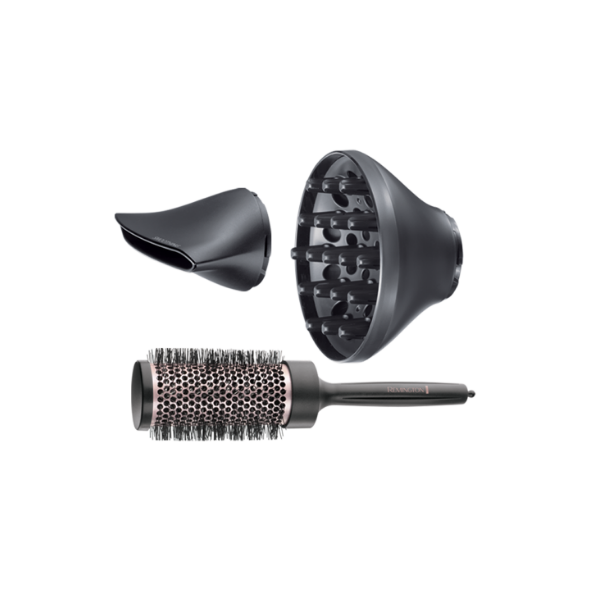 Remington D5706 asciuga capelli 2200 W Nero, Oro rosa