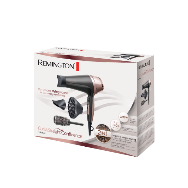 Remington D5706 asciuga capelli 2200 W Nero, Oro rosa