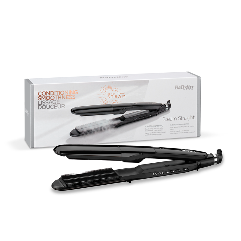BaByliss ST492E messa in piega Piastra per capelli Vapore Nero 2,5 m