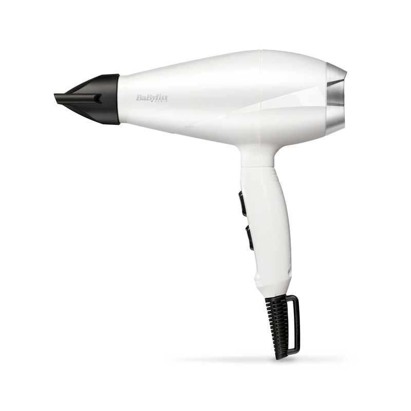 BaByliss 6704WE asciuga capelli 2000 W Nero, Bianco