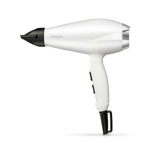 BaByliss 6704WE asciuga capelli 2000 W Nero, Bianco