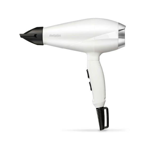 BaByliss 6704WE asciuga capelli 2000 W Nero, Bianco