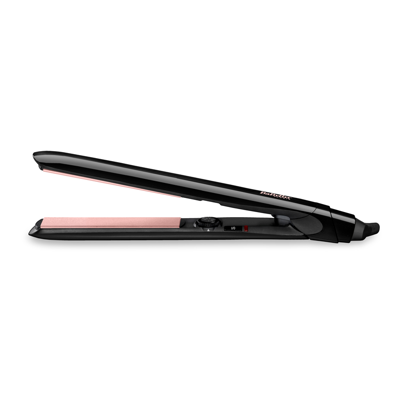 BaByliss Smooth Control 235 Piastra per capelli Caldo Nero, Oro rosa 3 m