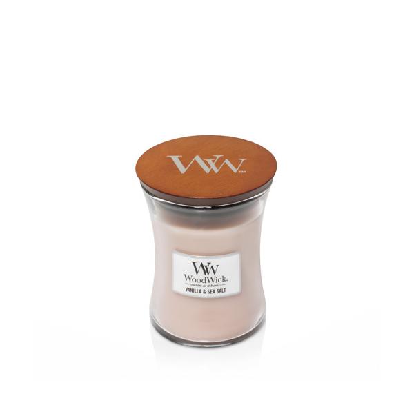 Woodwick Vela Vanilla y Sea Salt 275g