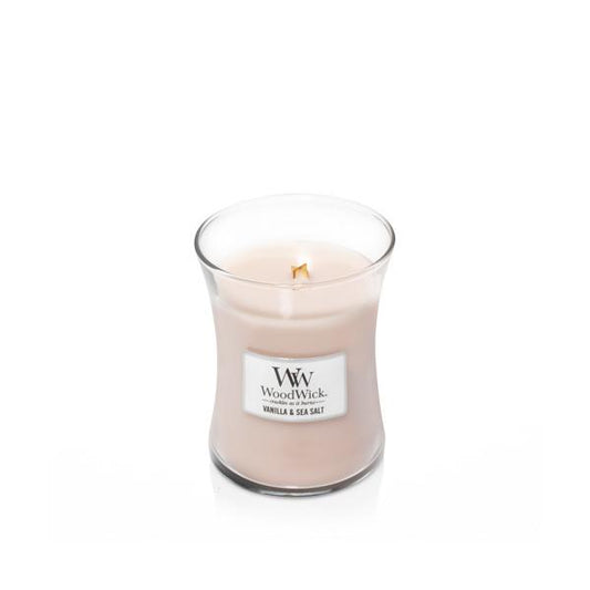 Woodwick Vela Vanilla y Sea Salt 275g