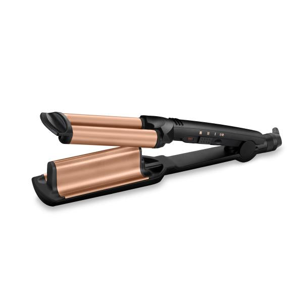 BaByliss Deep Waves Ferro per ricci Caldo Nero, Arancione 2,5 m