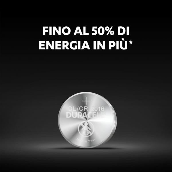 Duracell Lithium Button Battery 3V 2016 DL/CR2016 2 Units