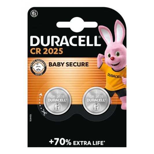 Duracell Lithium Button Battery 3V 2025 DL/CR2025 2 Units
