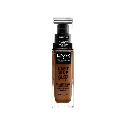 Nyx Cant Stop Wont Stop Full Coverage Foundation Cappucciono 30ml