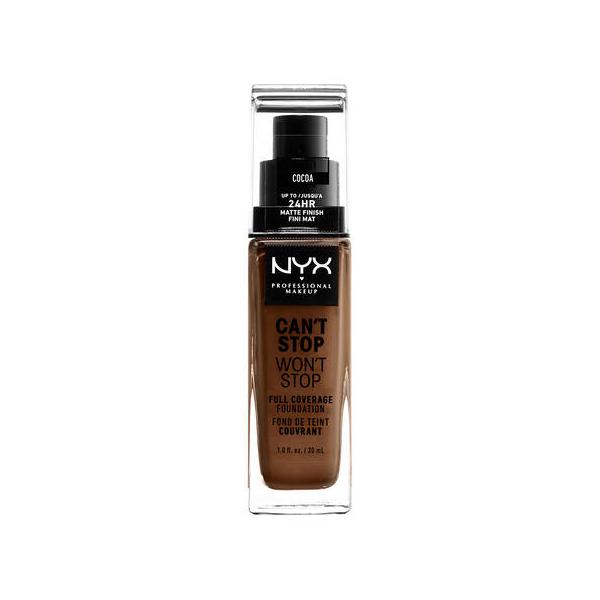 Nyx Cant Stop Wont Stop Full Coverage Foundation Cocoa 30ml